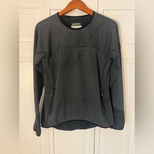 Women’s Cabincore Ski Burton Minturn Crew Fleece Gray Size Medium